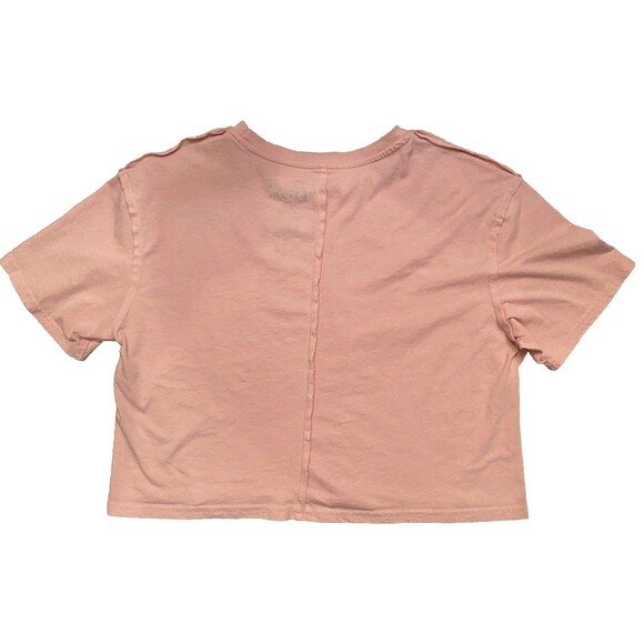 Mattel Barbie Short Sleeve Pink Sparkle  Crop Shirt Womens M Authentic Barbie - Picture 4 of 7